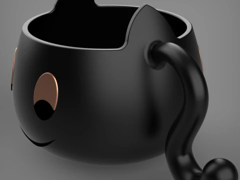 Tazza per gatti Modello di stampa 3D