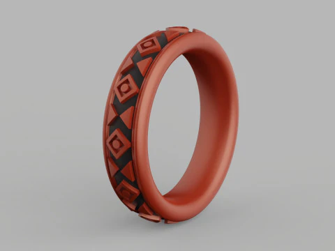 Anel de joias Modelo de Impressão 3D