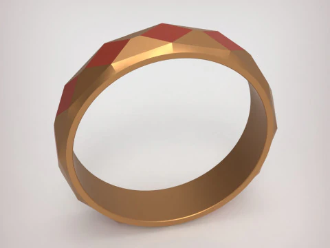 珠宝戒指 3D 打印模型