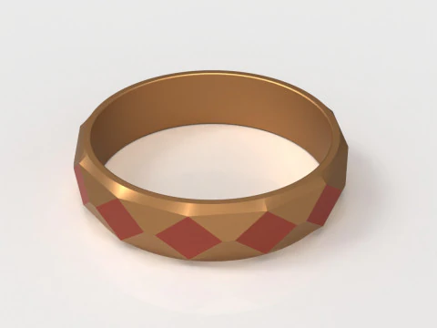 珠宝戒指 3D 打印模型