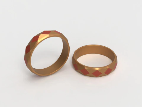 珠宝戒指 3D 打印模型