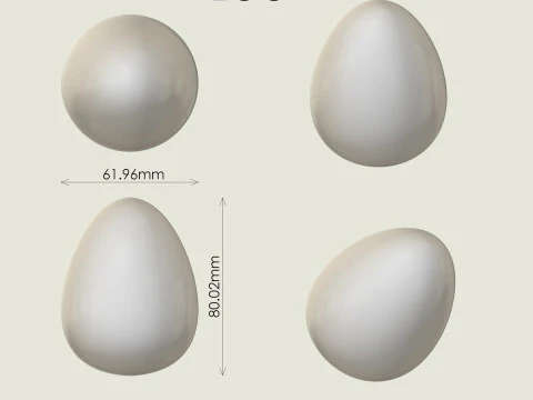 계란 3D 프린트 모델
