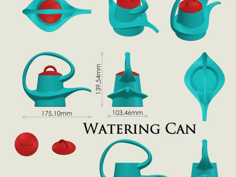 Watering Can 3D Print Model