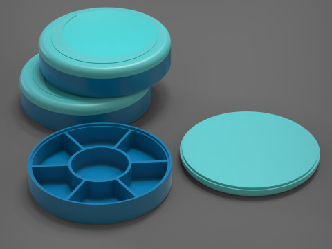 Kotak Pil Model Cetak 3D