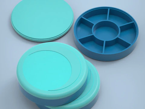 Portapillole Modello di stampa 3D