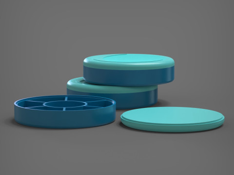 Pillendose 3D Druckmodell