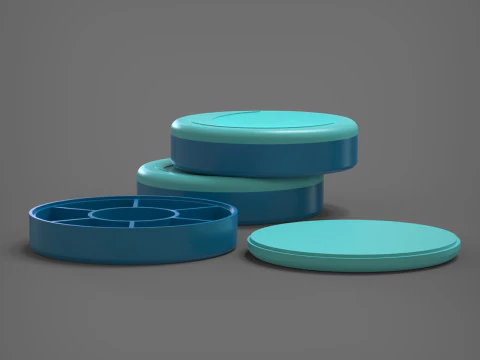 Portapillole Modello di stampa 3D