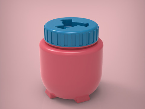 Баночка Бутылка 3D Принт Модель