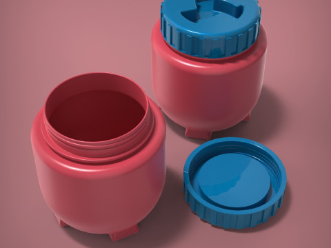 Баночка Бутылка 3D Принт Модель