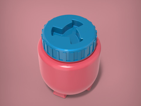 Баночка Бутылка 3D Принт Модель