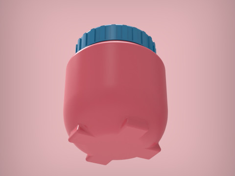 Баночка Бутылка 3D Принт Модель