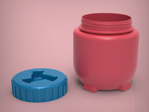 Баночка Бутылка 3D Принт Модель