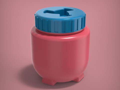 Баночка Бутылка 3D Принт Модель