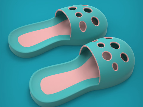 Slippers 3D Print Model