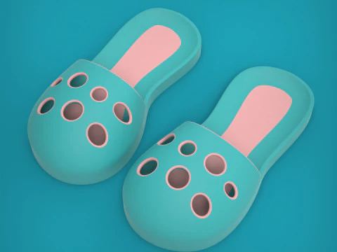 Slippers 3D Print Model