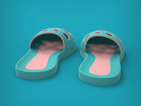 Slippers 3D Print Model