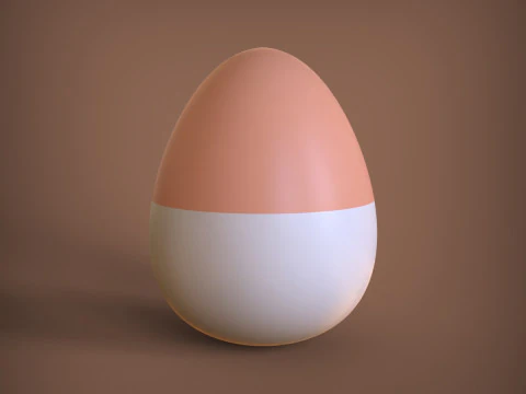 Egg Shaped Container 3D Print Model