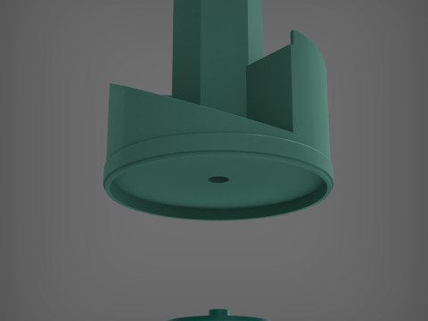 회전식 펜 상자 3D 프린트 모델