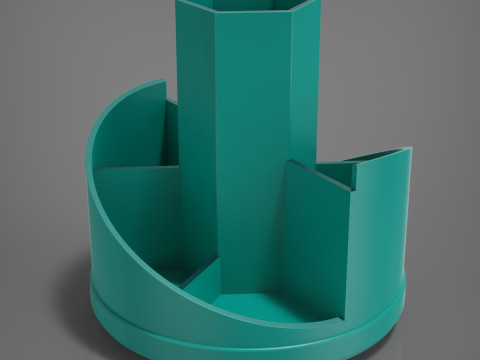 회전식 펜 상자 3D 프린트 모델