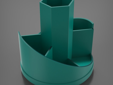 회전식 펜 상자 3D 프린트 모델