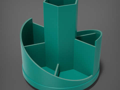 회전식 펜 상자 3D 프린트 모델