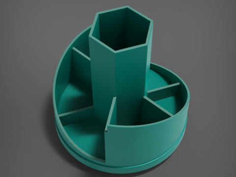 회전식 펜 상자 3D 프린트 모델