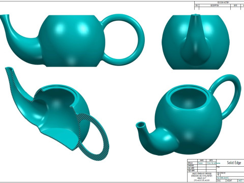 Teko kopi Model Cetak 3D