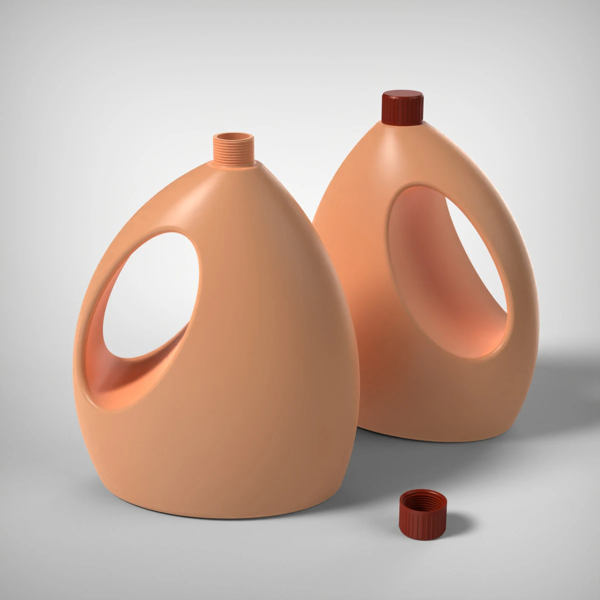 Bottle with Cap 3D Print Model .c4d .max .obj .3ds .fbx .stl .blend 