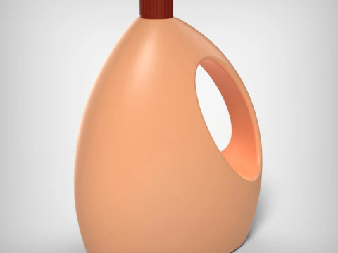 Bottle with Cap 3D Print Model