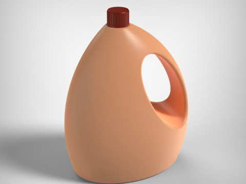 Flasche mit Verschluss 3D Druckmodell