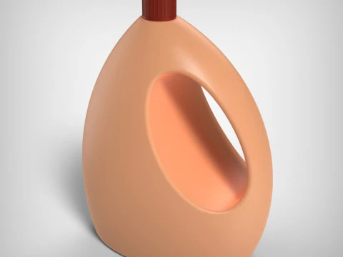 Bottle with Cap 3D Print Model