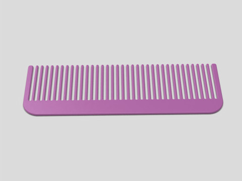 Hair Comb 3D Print Model