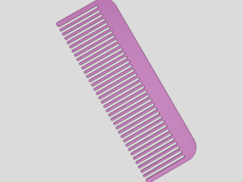 Hair Comb 3D Print Model
