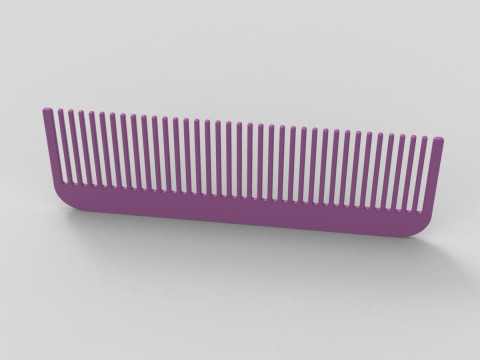 Hair Comb 3D Print Model