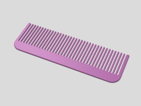 Hair Comb 3D Print Model