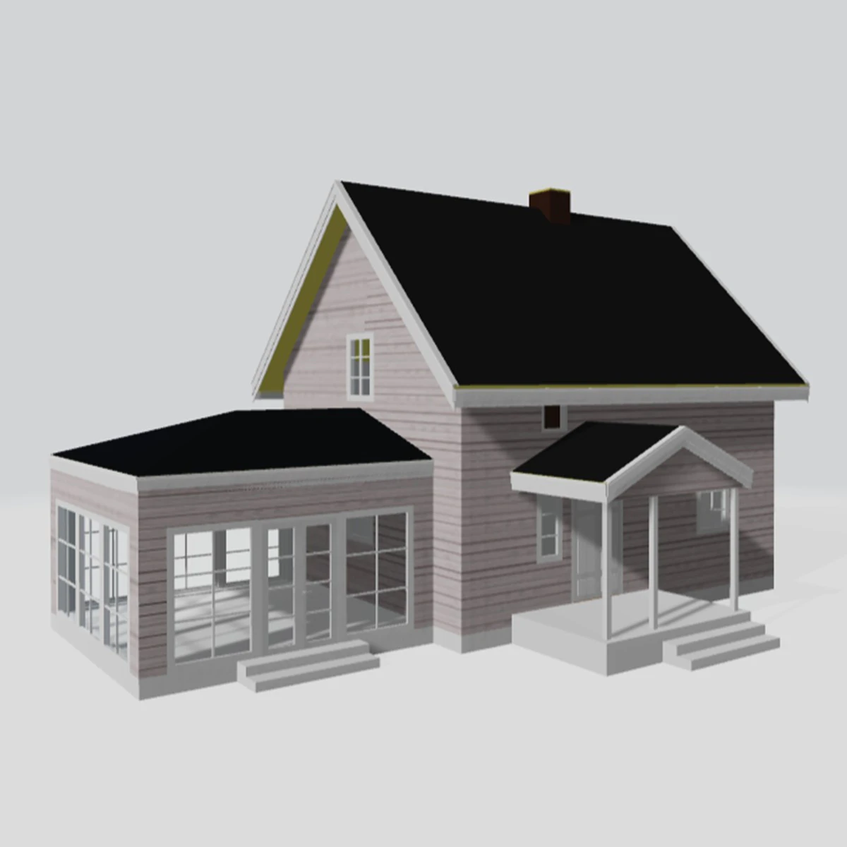 Small House 3D Print Model .c4d .max .obj .3ds .fbx .stl .blend