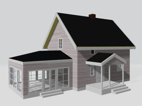 K&uuml;&ccedil;&uuml;k Ev 3D Baskı Modeli