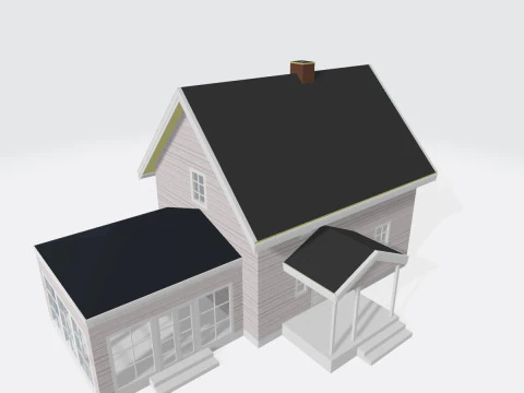 Small House 3D Print Model