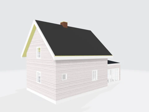 Small House 3D Print Model