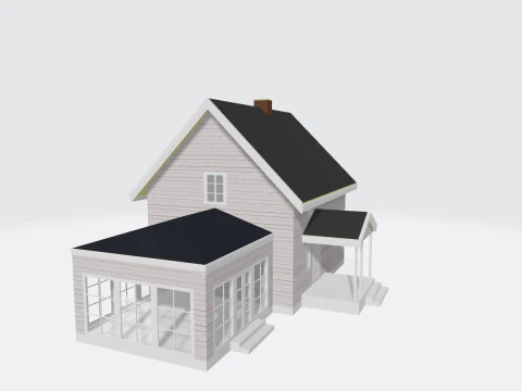 Small House 3D Print Model