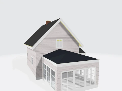 Small House 3D Print Model