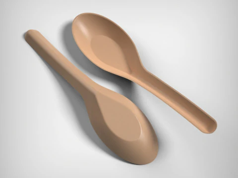 Soup Spoon 3D Print Model