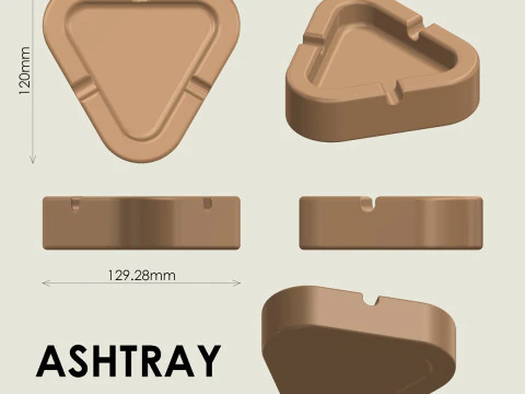 Ashtray 3D Print Model