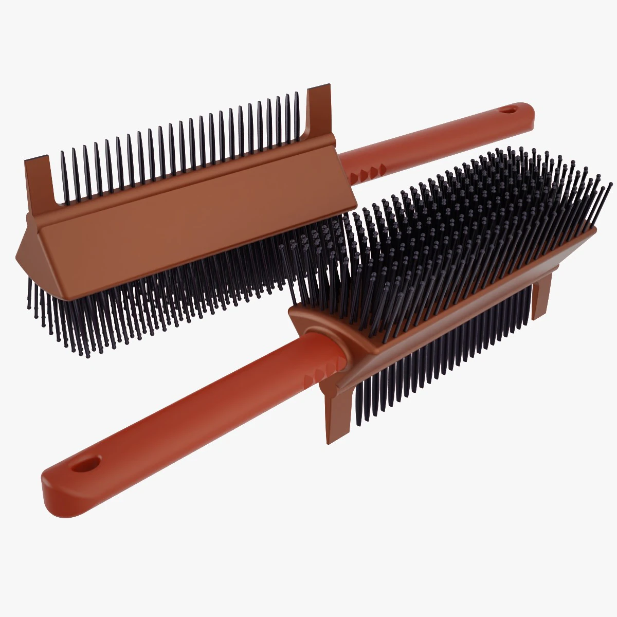 2 in 1 Hair Brush 3D Print Model .c4d .max .obj .3ds .fbx .stl .blend 
