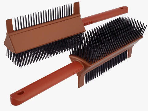 2 in 1 Hair Brush 3D Print Model