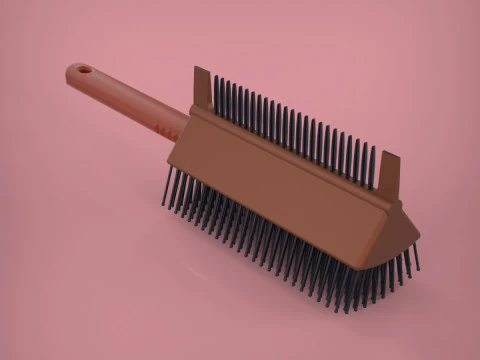 2 in 1 Hair Brush 3D Print Model