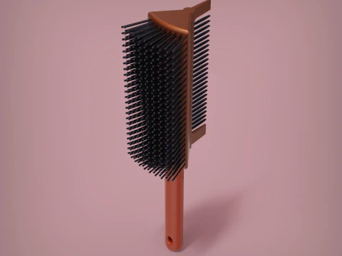2 in 1 Hair Brush 3D Print Model