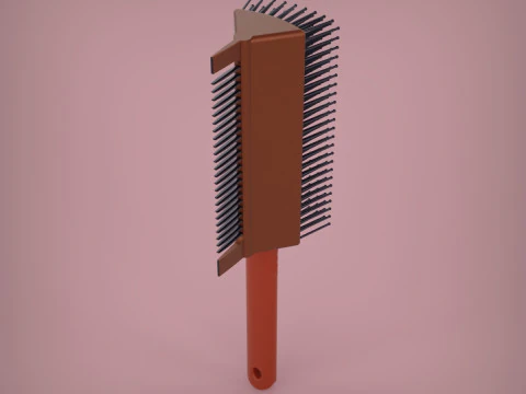 2 in 1 Hair Brush 3D Print Model