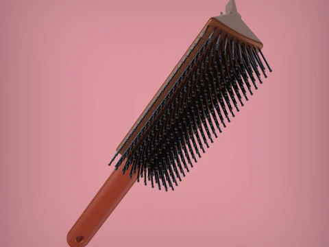 2 in 1 Hair Brush 3D Print Model