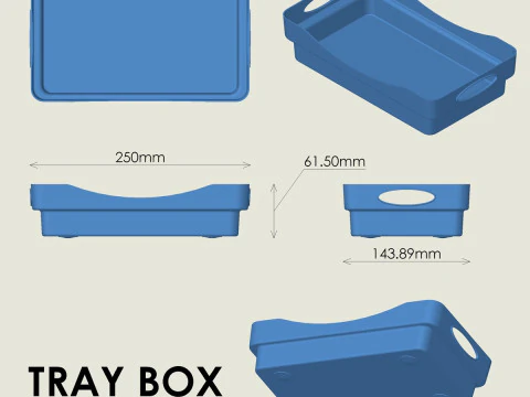 托盘盒 3D 打印模型